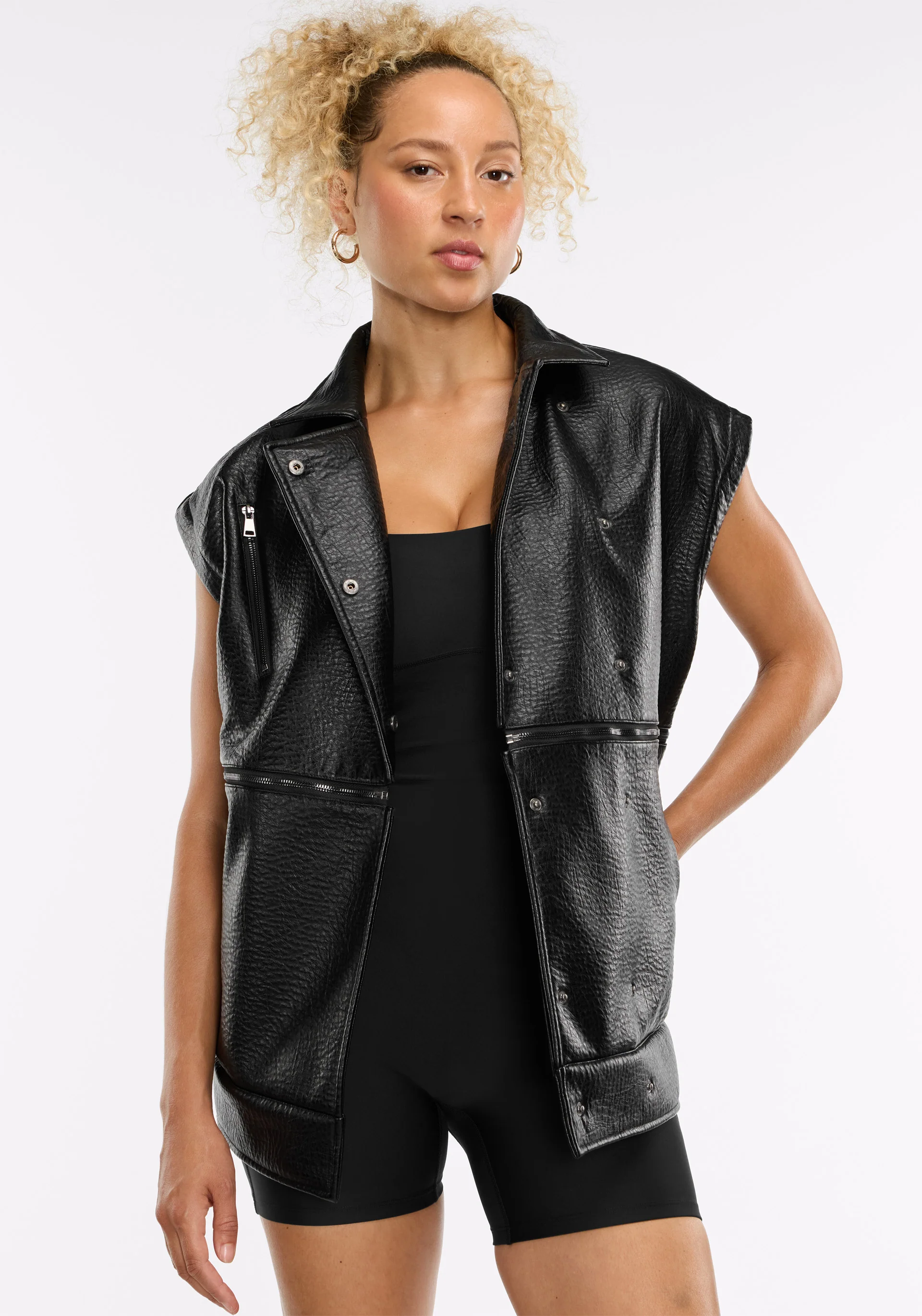 Faux Leather Moto Jacket - Image 18
